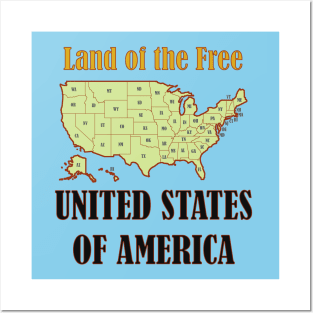 United States of America USA Posters and Art